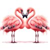Flamingo Herz