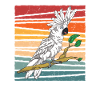Cacatoès rétro