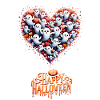 Chibi Ghost Heart Halloween T-Shirt