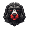 Poodle Dog Head