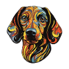 Dachshund Dog Head Dachshund