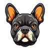 French Bulldog Dog Head