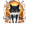 Cats Halloween Pumpkin Cat Lover