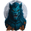 Halloween Werewolf Full Moon