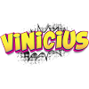 Vinicius Benutzerdefinierter Name Comic-Buch-Stil Pop-Art,