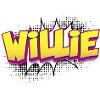 Willie Benutzerdefinierter Name Comic-Stil Pop-Art,