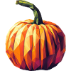 Autumn Magic: Geometric Pumpkin in