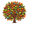 Herbst-Eleganz: Polygonaler Laubbaum in