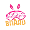 Snowboard Bunny Bunny Ears Snowboarder