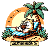 Beach cat: pure relaxation!