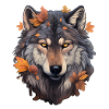 Wolf Autumn Halloween