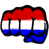 Holland Flag Hand Fist
