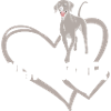 Weimaraner Heart
