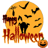 Happy Halloween Full Moon Cat
