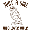 Girl Owl Lover Blatantly