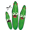 Cucumbers, Vampires, Devil, Halloween,Monsters
