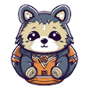 Raccoon - Kawaii Style