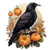Halloween Crow Pumpkin