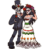 Sugar Skull Couple