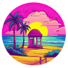 Serene Pink Dusk