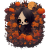 Fille effrayante Halloween