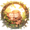 La mignonne Monkey Family