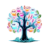 Neon Glow Ghost Tree T-Shirt
