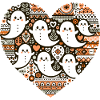 Boho Ghost Heart T-Shirt