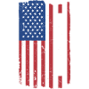 Weimaraner Us Flag