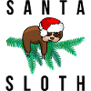 Santa Sloth Christmas Present