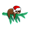 Weihnachtsmann Faultier Weihnachtsgeschenk