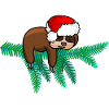 Christmas Sloth Santa