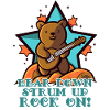 Music Guitarist Bear with Guitar