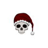 Weihnachts-Schädel