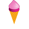 ganz dünnes Eis Eiscreme