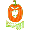 Autumnal pumpkin for Halloween