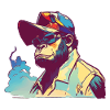 Gorilla with Shades