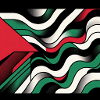 Palestine Color Game: Modern Abstract Design