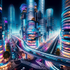 Futuristic Night City