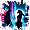 Cyberpunk Silhouette Rendez-vous