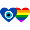 Nazar Bead Rainbow Flag
