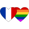 France Rainbow Flag