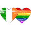 Ireland rainbow flag used