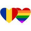 Romania Rainbow Flag