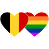 Belgium Rainbow Flag