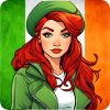 Fille rousse irlandaise cool