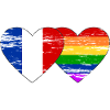 France rainbow flag used