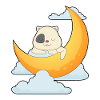 Hamster Moon Clouds