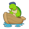 Turtle Boat Paddle