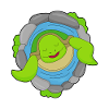 Turtle in hot spring